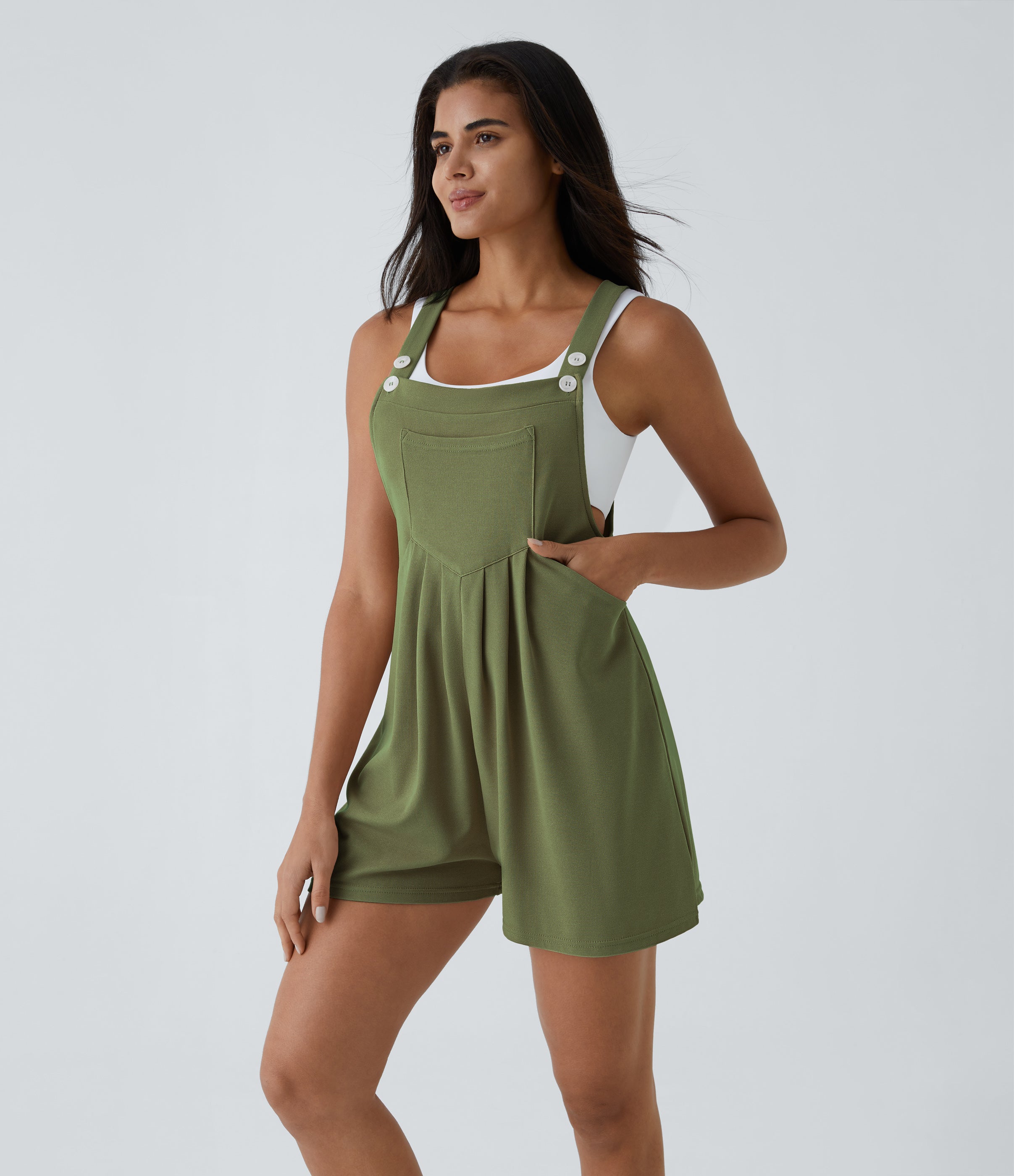 Clara Casual Short Overalls