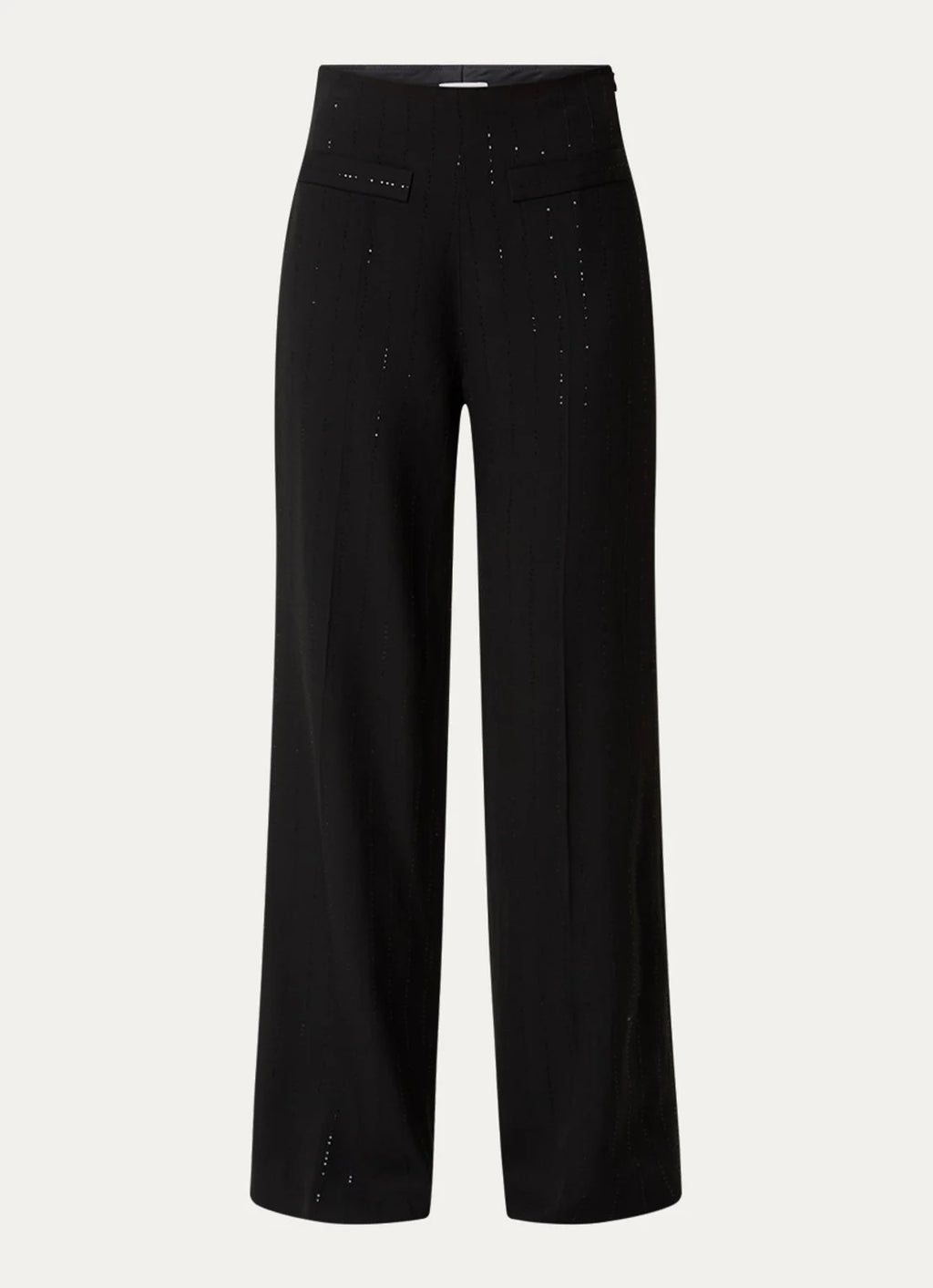 Spodnie High Waist Wide Leg z cekinami