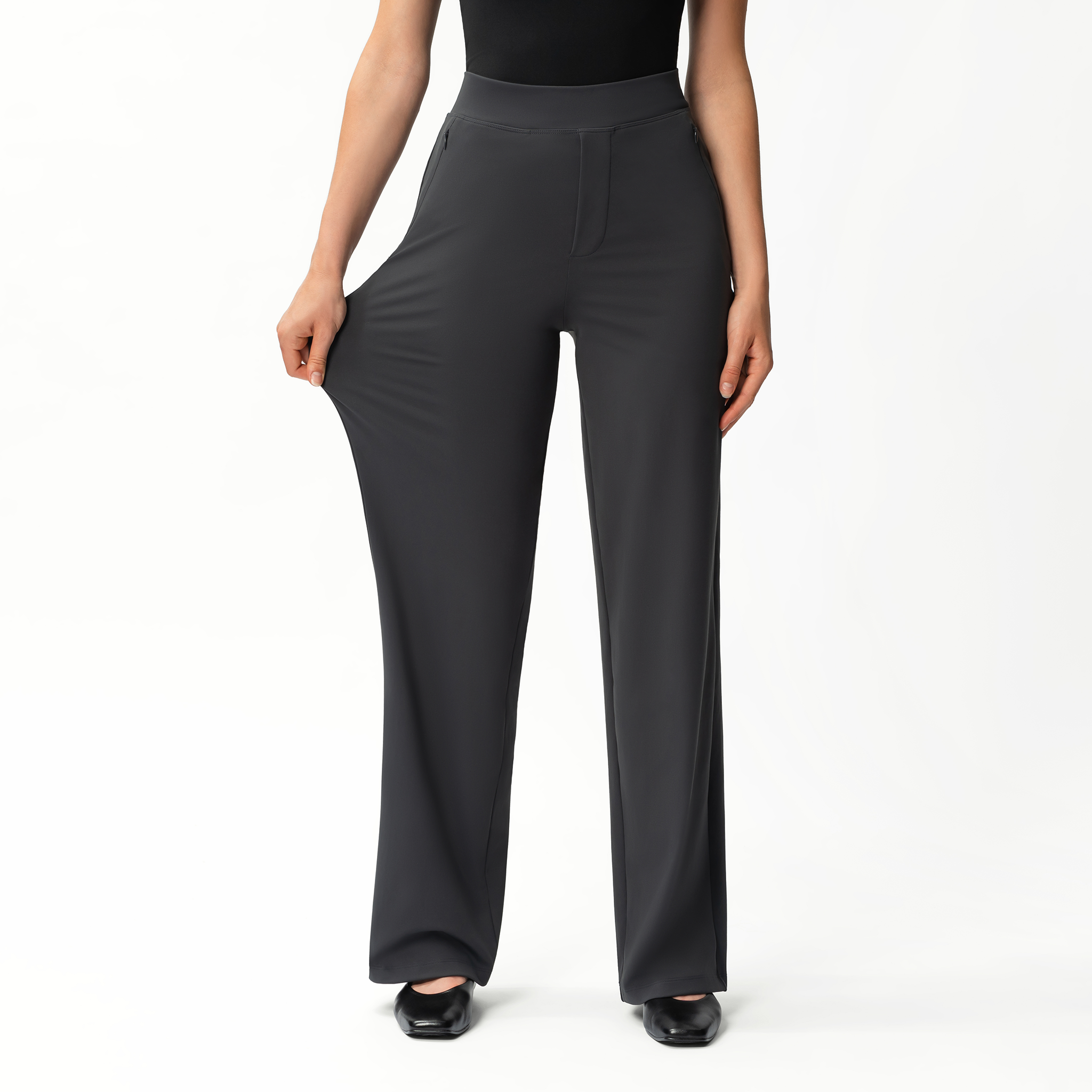 Clara Spodnie w Stylu Relaxed Straight