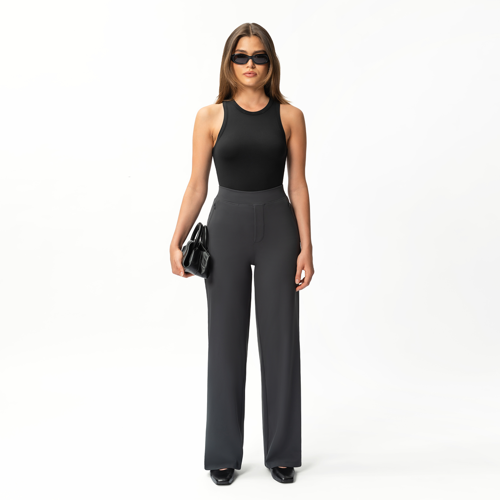 Clara Spodnie w Stylu Relaxed Straight