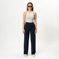 Clara Spodnie w Stylu Relaxed Straight