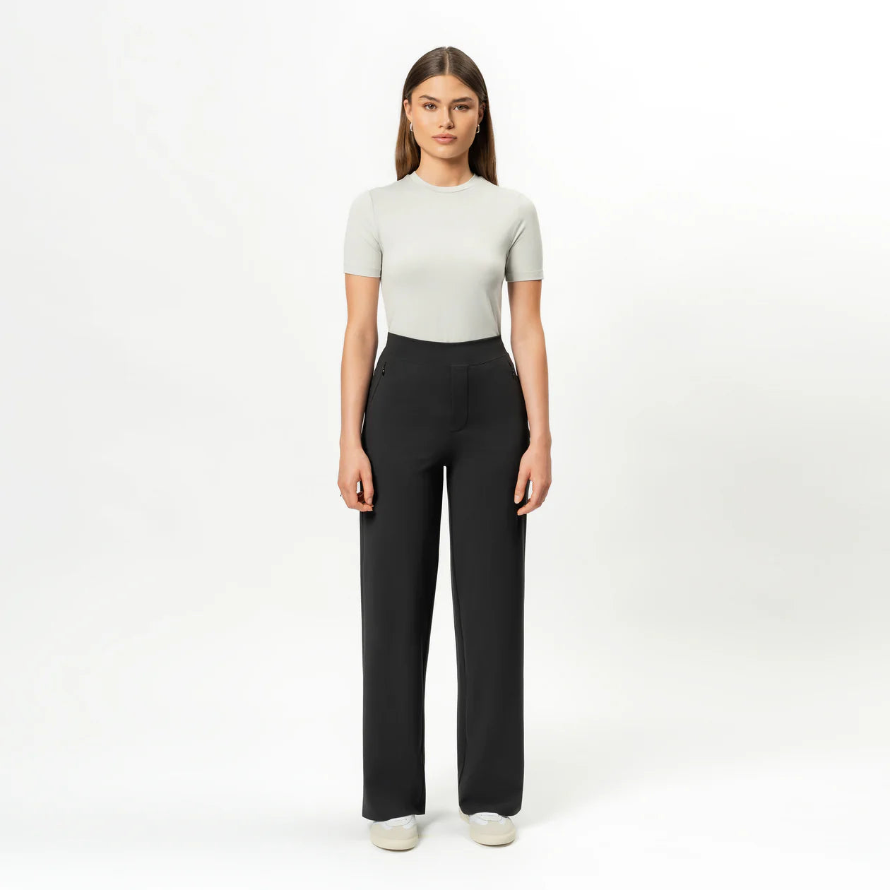 Clara Spodnie w Stylu Relaxed Straight