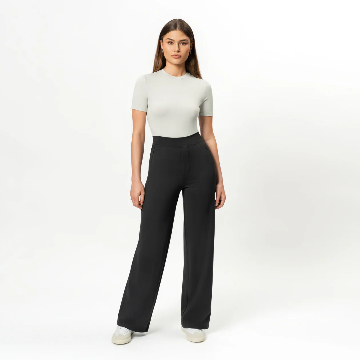 Clara Spodnie w Stylu Relaxed Straight