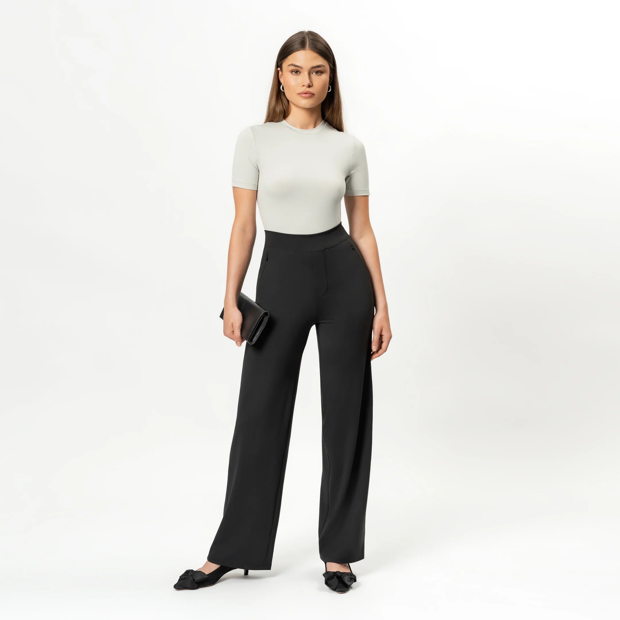 Clara Spodnie w Stylu Relaxed Straight