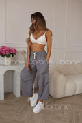 Spodnie dresowe jogger szary