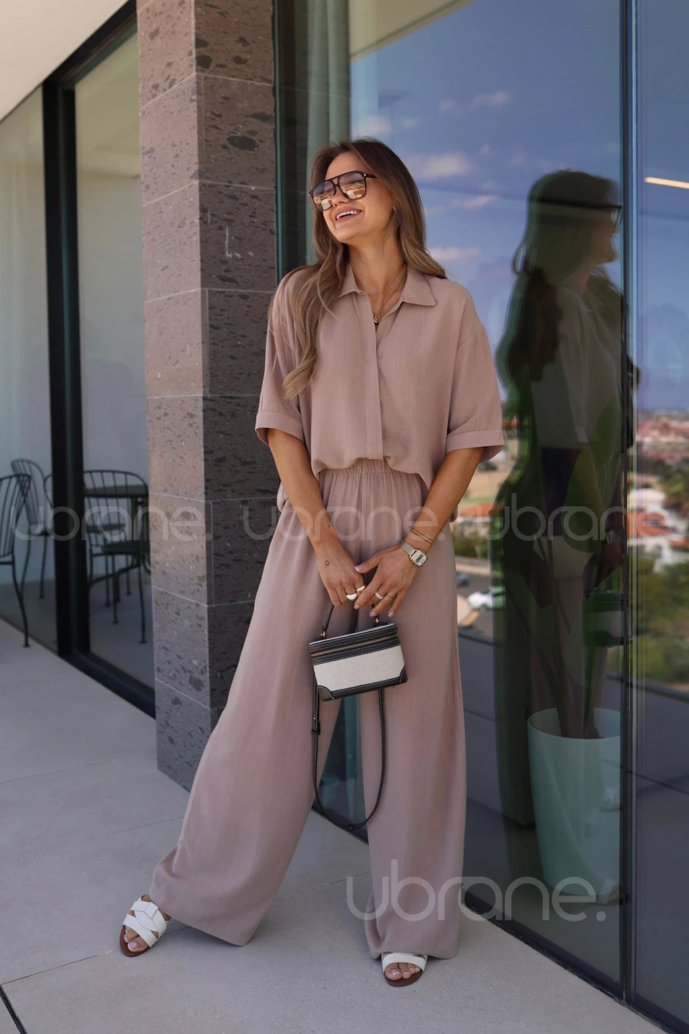 Zestaw 100% Len Mocca Clara