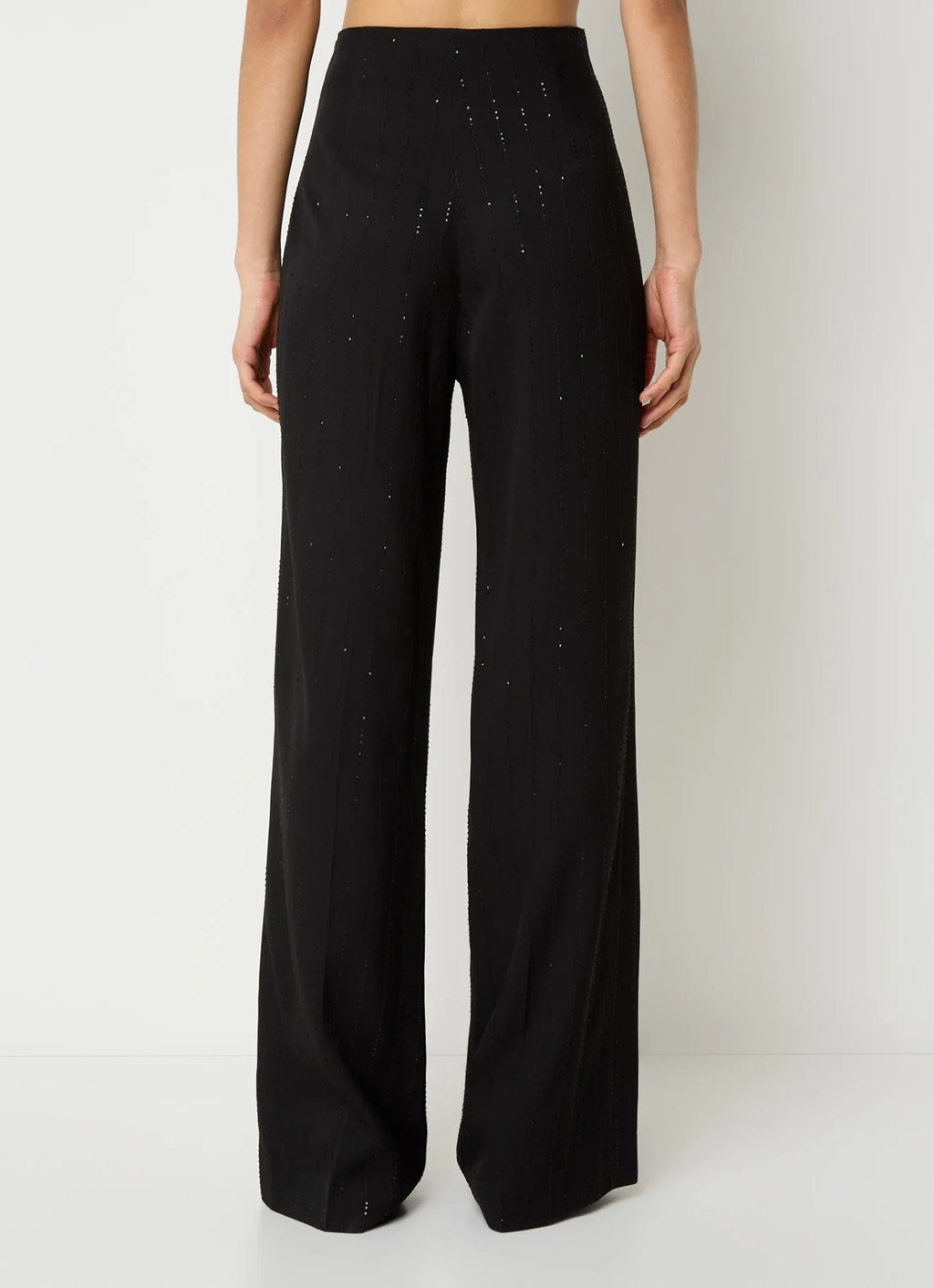 Spodnie High Waist Wide Leg z cekinami