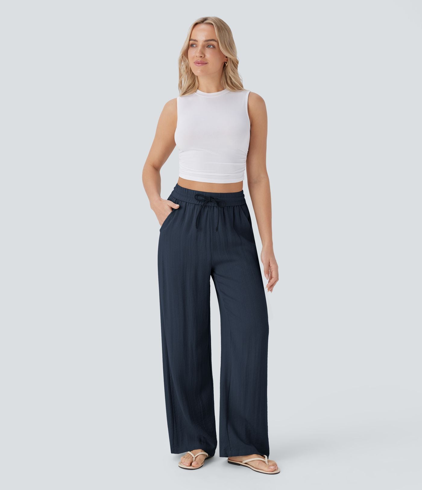 Eleganckie Spodnie Lniane CLARA